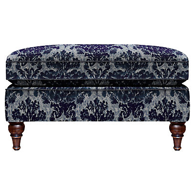 Duresta Kingsley Footstool, Umber Leg Mulsanne Midnight